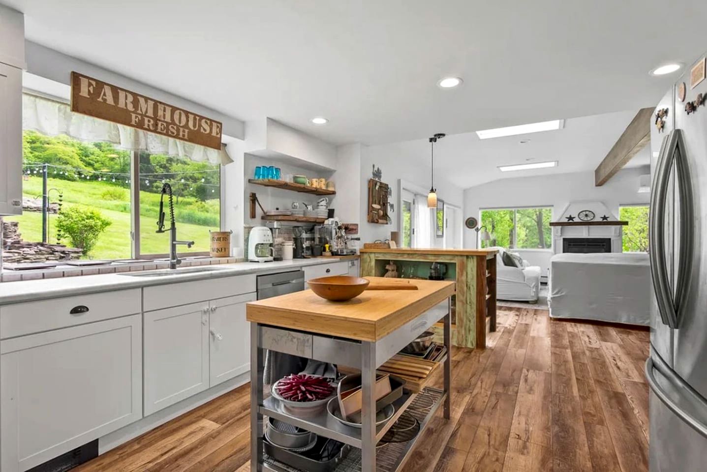 Elegant Farmhouse Getaway with Meadow Views & Outdoor Space in Treadwell, New York