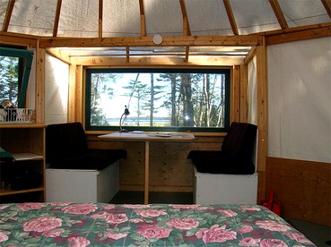 Countryside Camping Yurt near Bay of Fundy in New Brunswick, Canada
