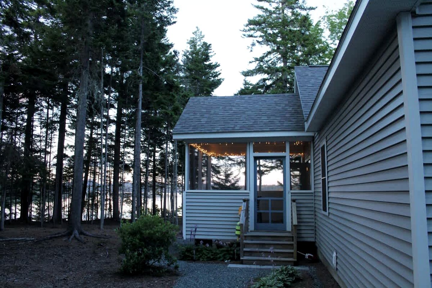 Romantic Waterfront Cottage with Private Beach & Fireplace Near Hancock, Maine
