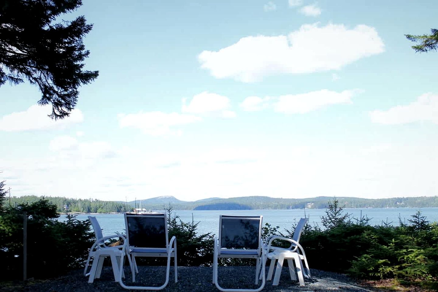 Romantic Waterfront Cottage with Private Beach & Fireplace Near Hancock, Maine