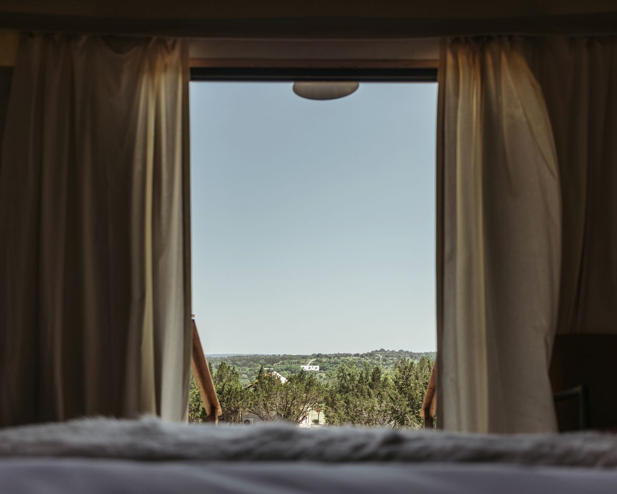 Enjoyable Tent Nestled Amidst Trees in Fredericksburg, Texas