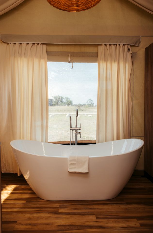 Embrace Nature in this Tent with Swimming Pool in Fredericksburg, Texas