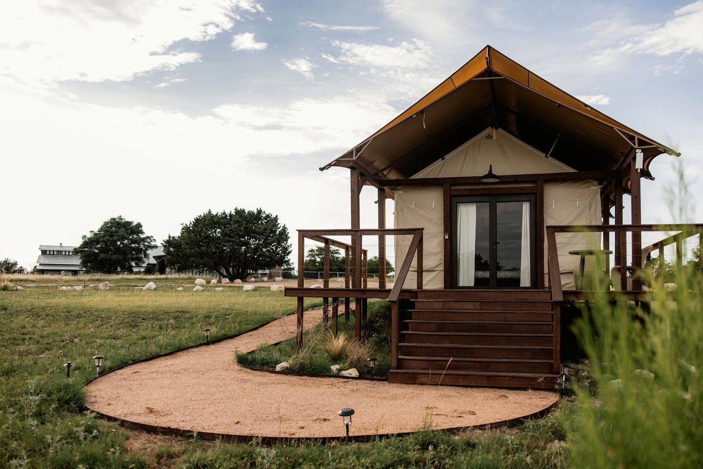 Beautiful Tent Surrounded by Trees in Fredericksburg, Texas