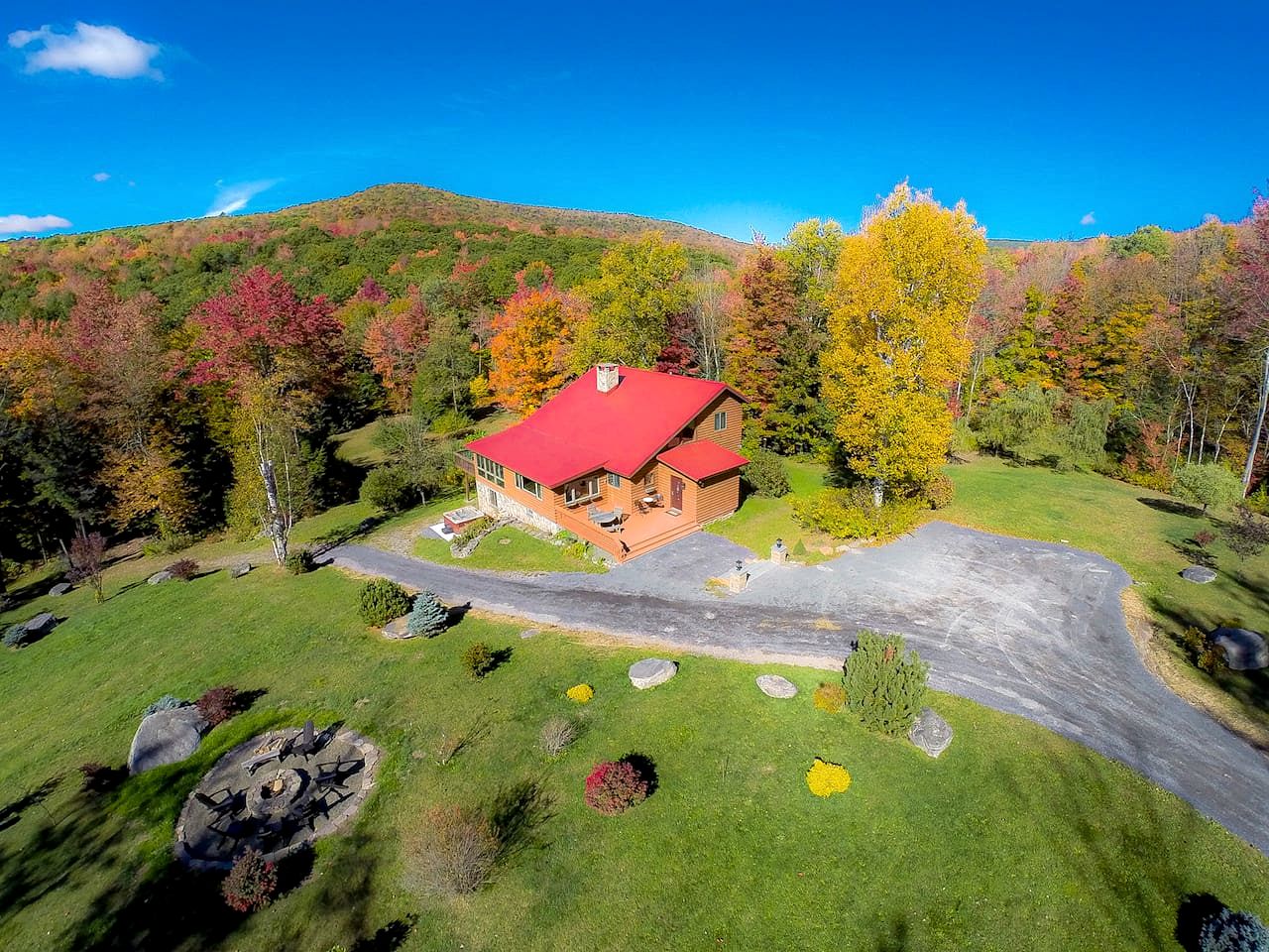 Rustic-Chic Escape with Hot Tub, Fire Pit & Scenic Views in Pine Hill, New York