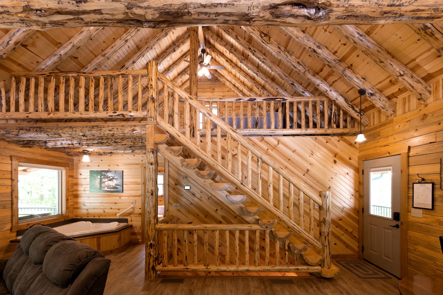 Rustic Cabin with Lofted Interior and Fire Pit in Ohio