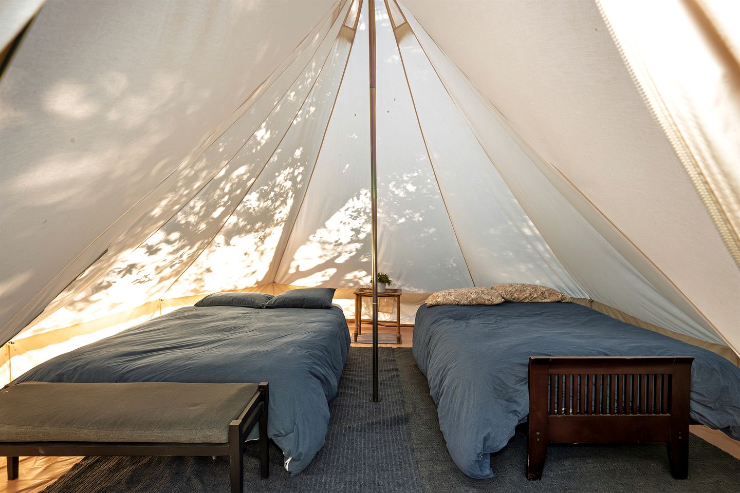 Cozy Bell Tent with Valley Views and Off-Grid Glamping near Palomar Mountain California