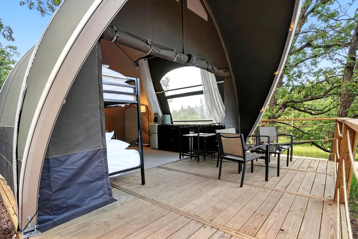 Secluded Glamping Retreat with Forest Views Near Mount Rushmore in the Black Hills, South Dakota