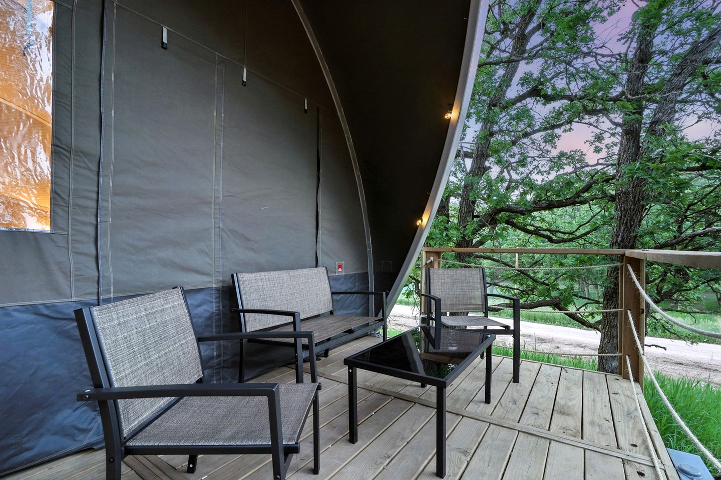 Secluded Glamping Retreat with Forest Views Near Mount Rushmore in the Black Hills, South Dakota