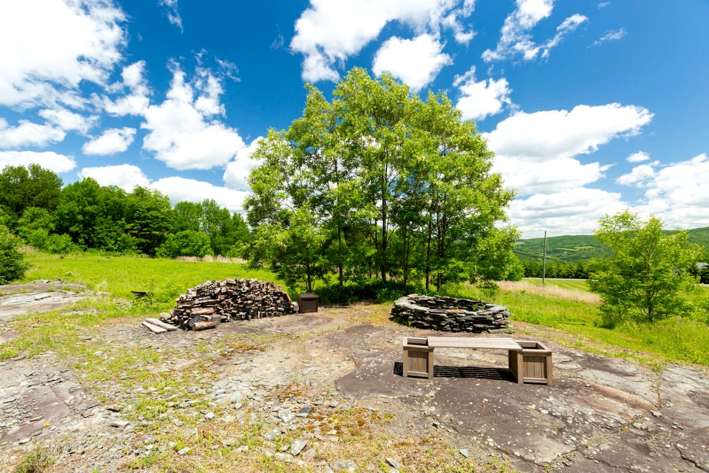 Serene Getaway on Private Land with Panoramic Views in Walton, New York