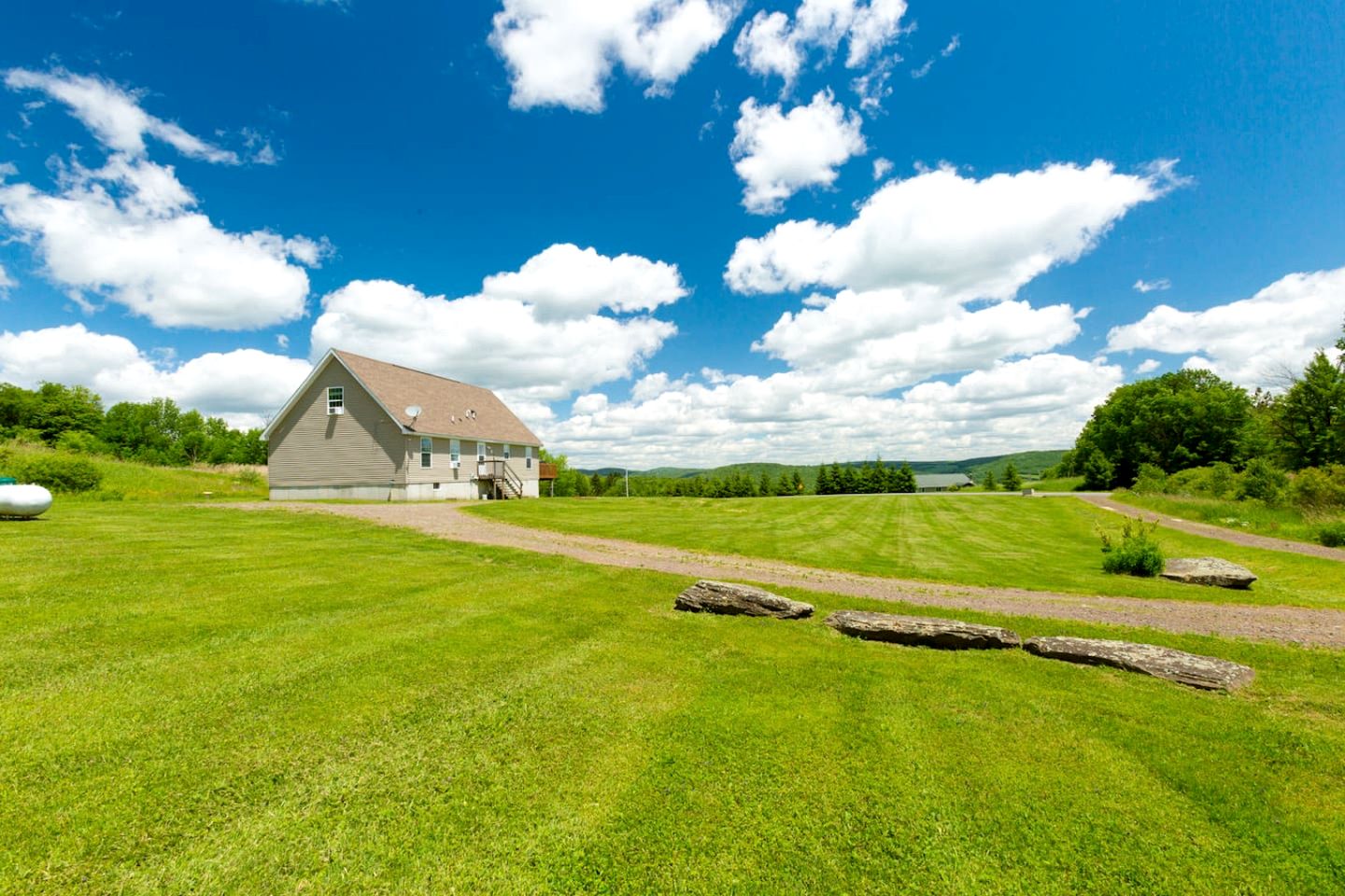 Serene Getaway on Private Land with Panoramic Views in Walton, New York