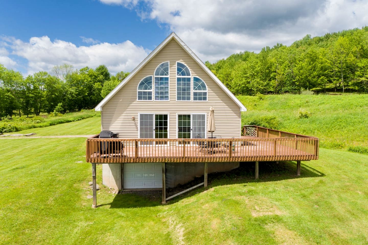 Serene Getaway on Private Land with Panoramic Views in Walton, New York