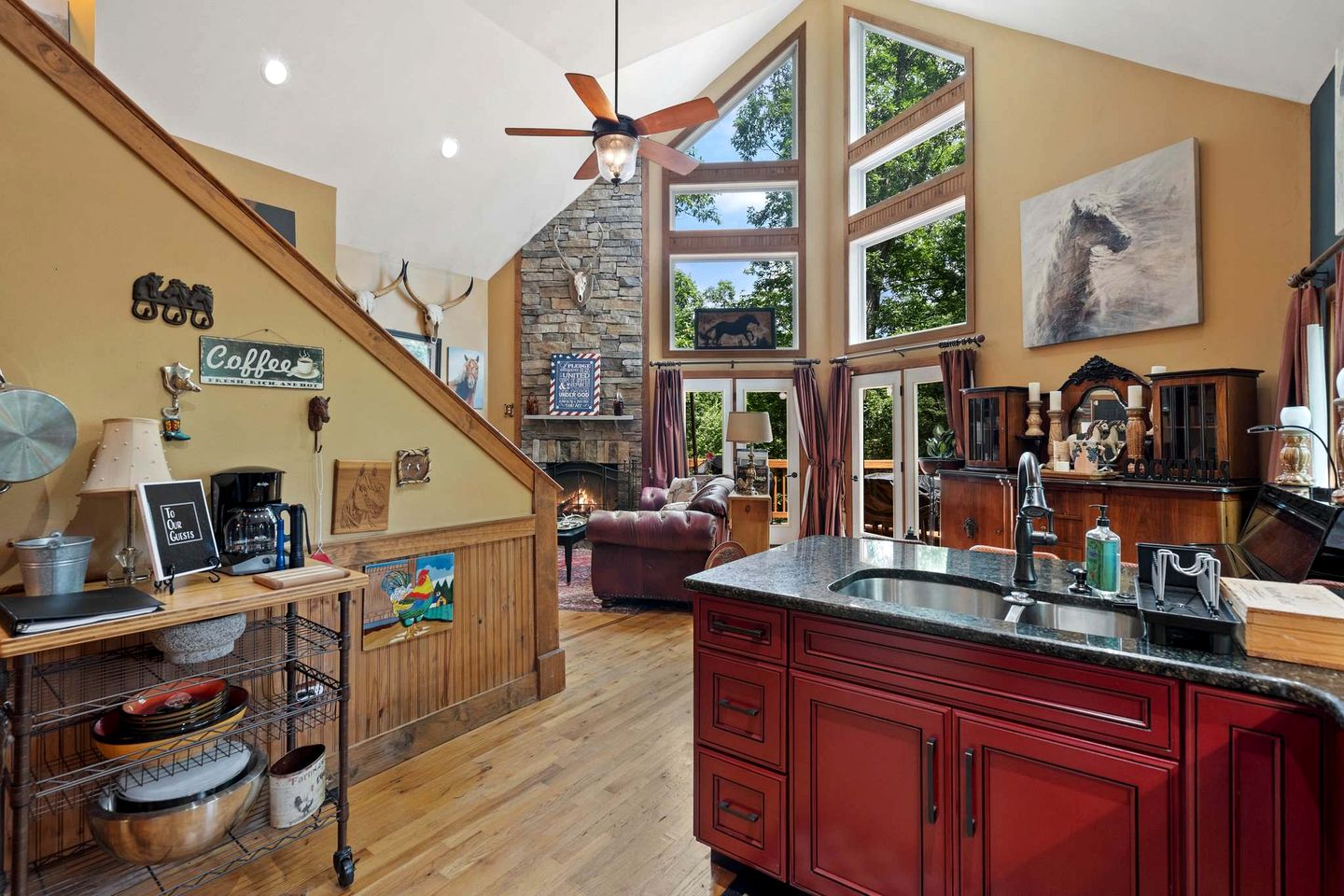 Rustic A-Frame Chalet with Hot Tub & Scenic Views in Mount Jackson, Virginia