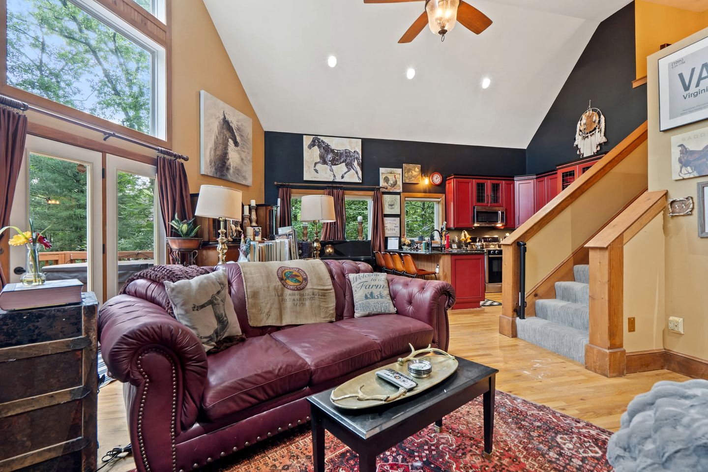 Rustic A-Frame Chalet with Hot Tub & Scenic Views in Mount Jackson, Virginia