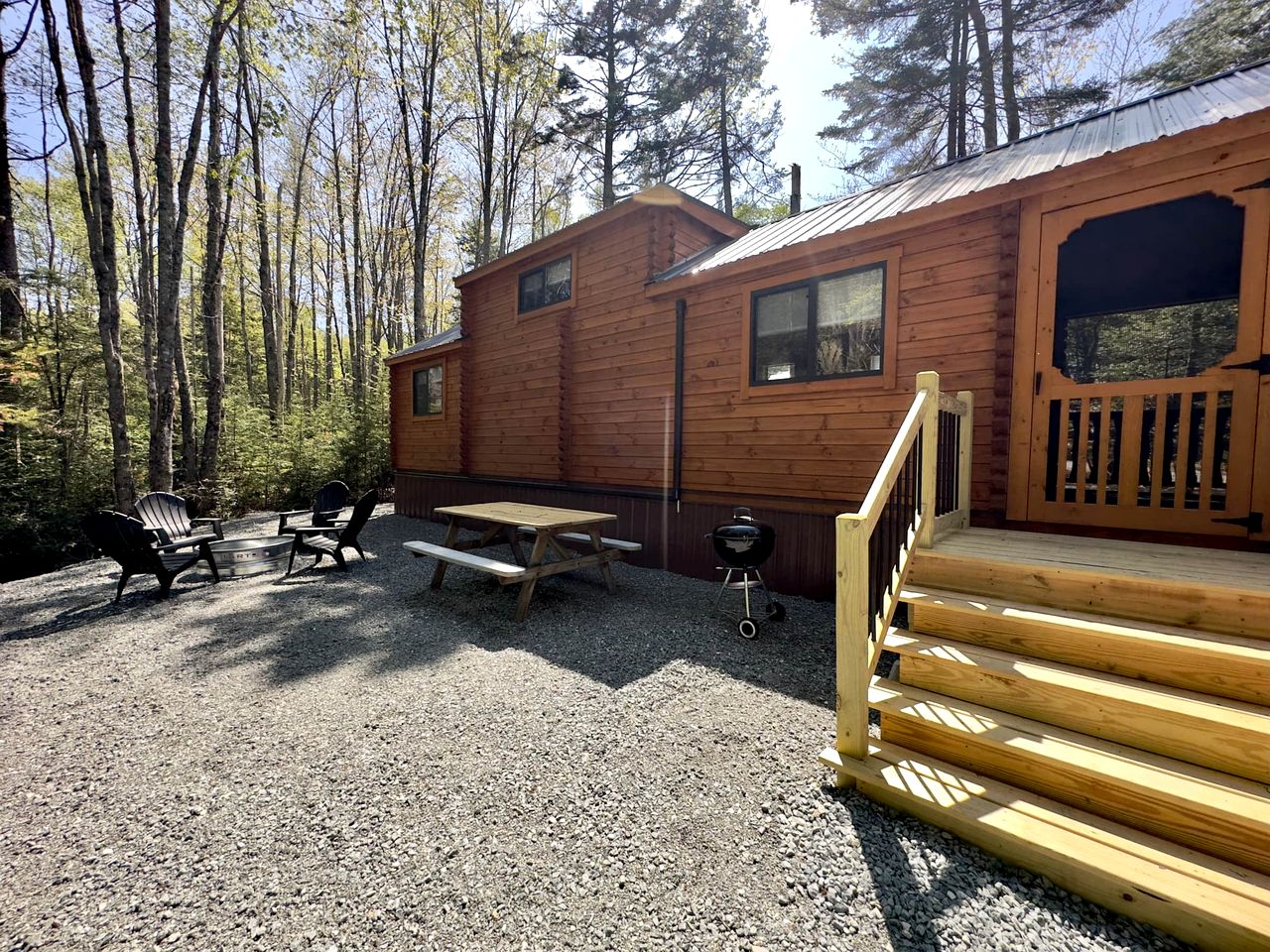 Incredible Wooden Cabin with Fire Pit and Stunning Views in Steuben, Maine
