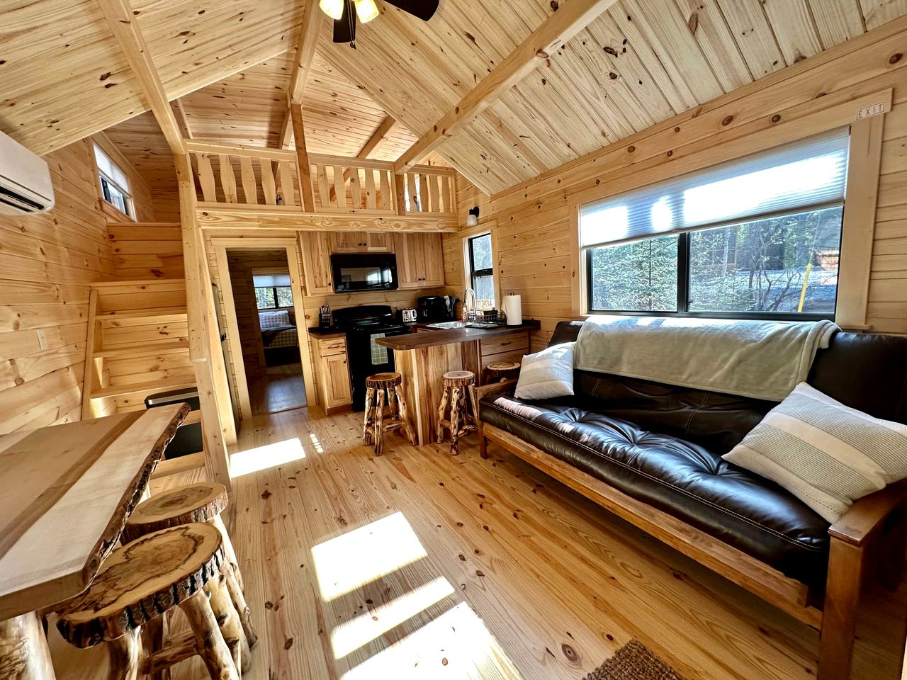 Pretty Wooden Rustic Cabin with Barbecue and Fire Pit in Steuben, Maine