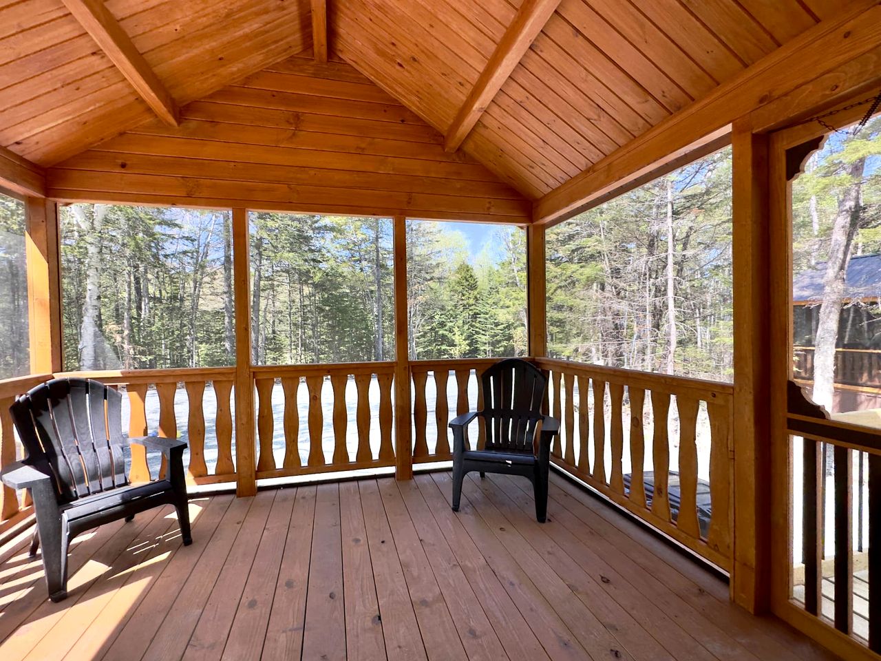 Pretty Wooden Rustic Cabin with Barbecue and Fire Pit in Steuben, Maine