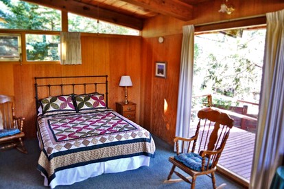 Cozy Duplex Cabin Rental with Fireplace for Romantic Getaway in Idyllwild, California photo 3