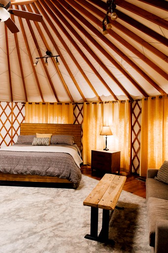 Yurts (United States of America, Bryson City, North Carolina)