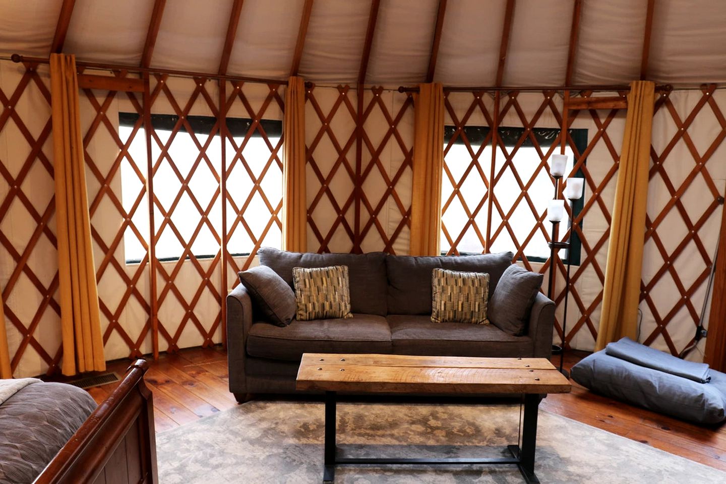 Cozy Family Glamping in this Luxury 24-Foot Yurt near Bryson City, North Carolina