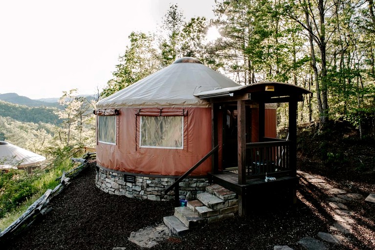 Yurts (United States of America, Bryson City, North Carolina)