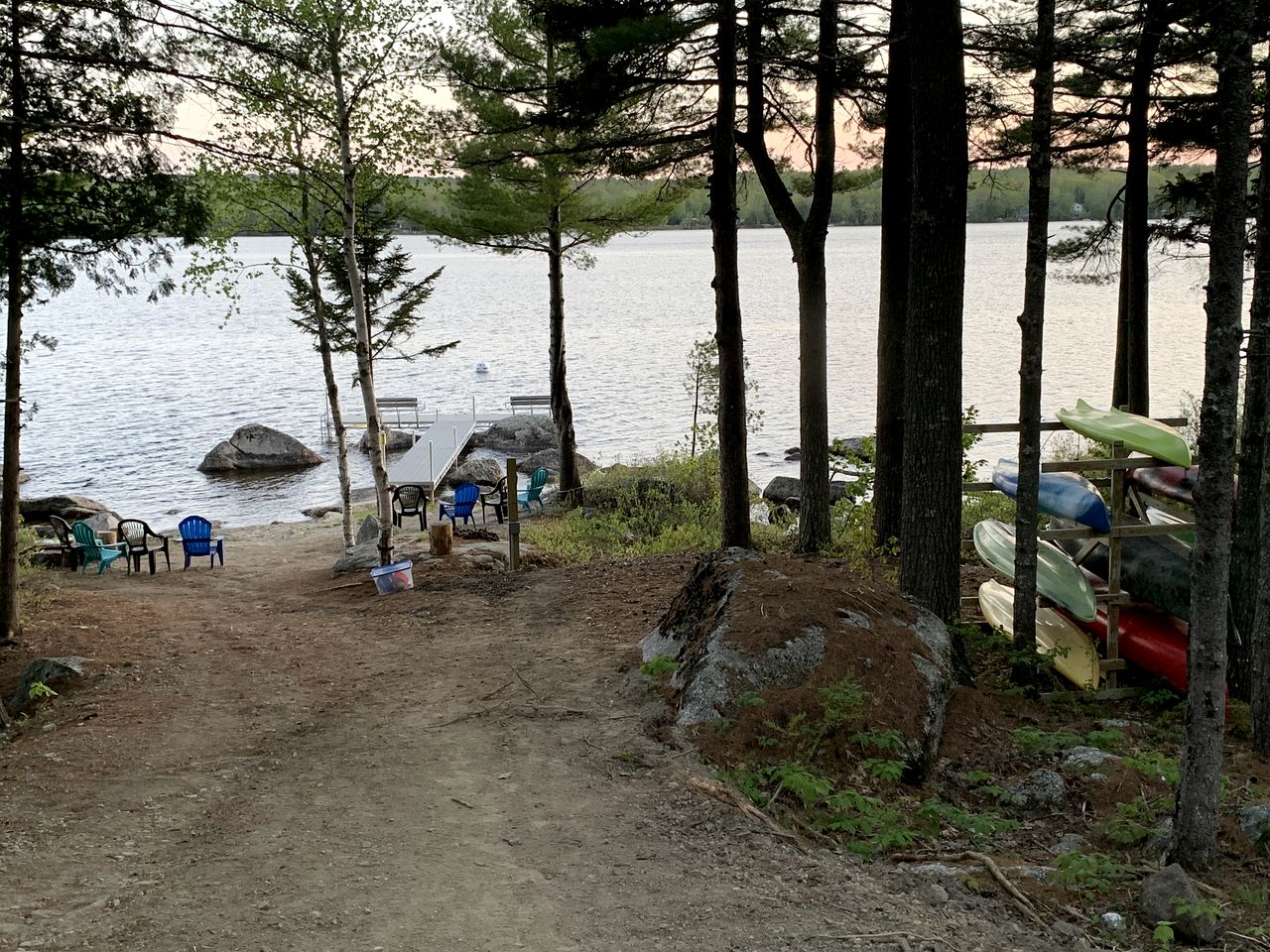 Amazing Lakefront Cottage with Fire Pit in Orland, Maine