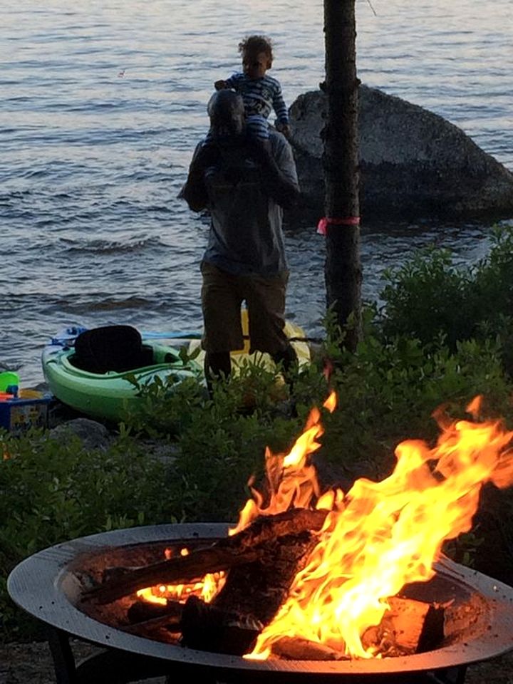 Amazing Lakefront Cottage with Fire Pit in Orland, Maine