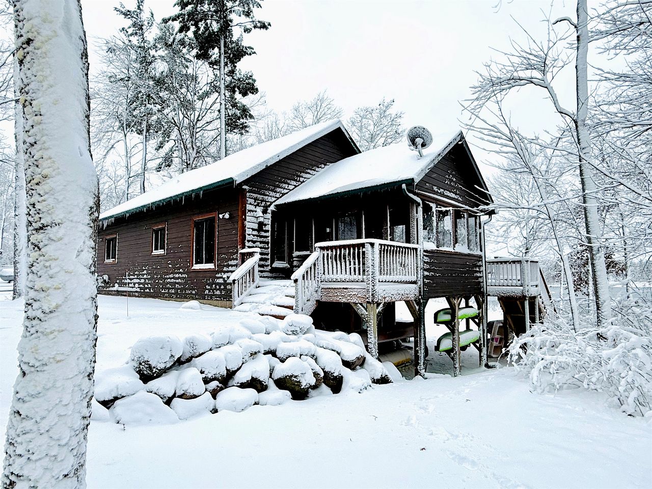 Cozy Lakefront Retreat with Game Room, Outdoor Living and Dock in Wisconsin