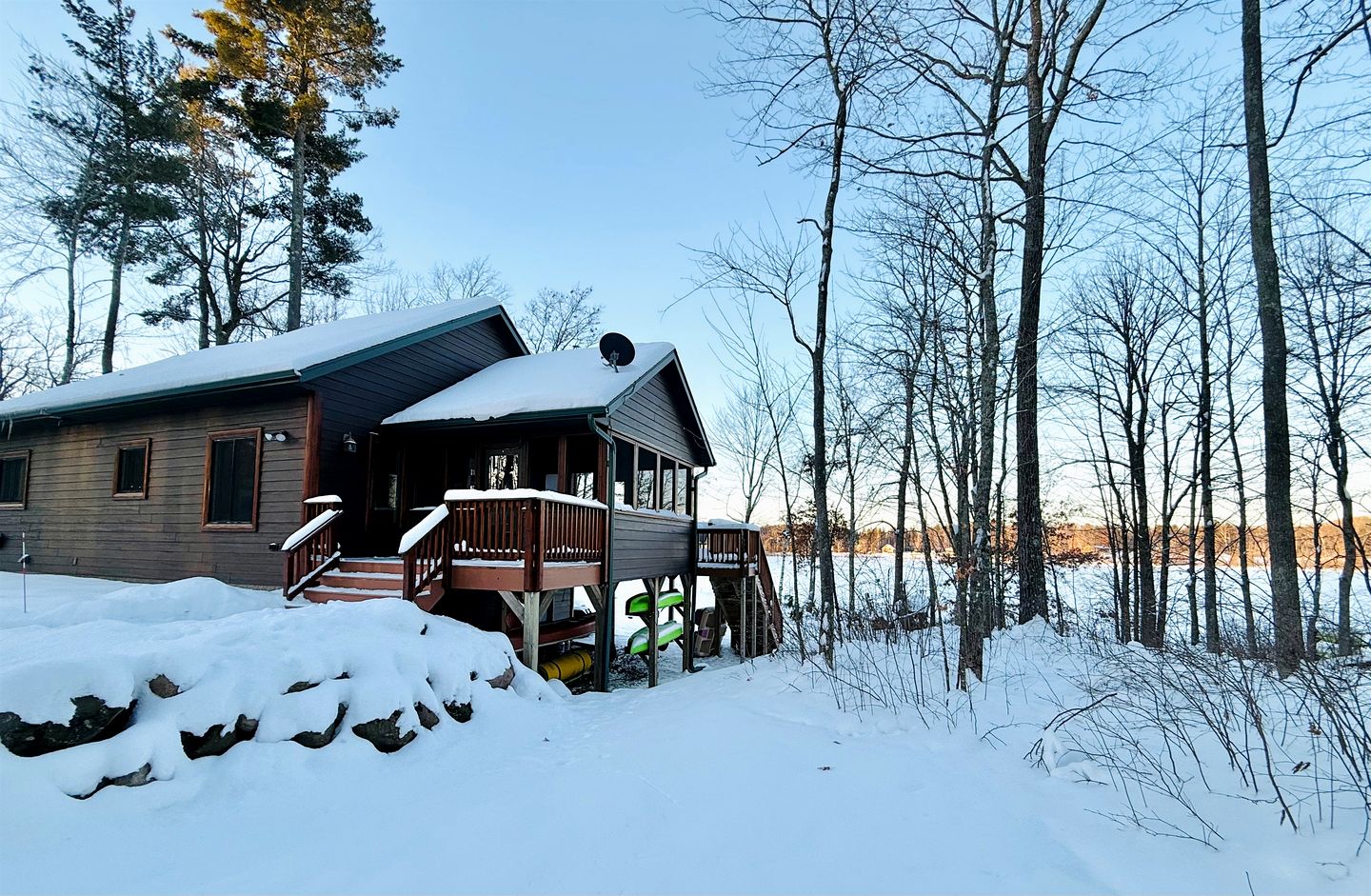 Cozy Lakefront Retreat with Game Room, Outdoor Living and Dock in Wisconsin