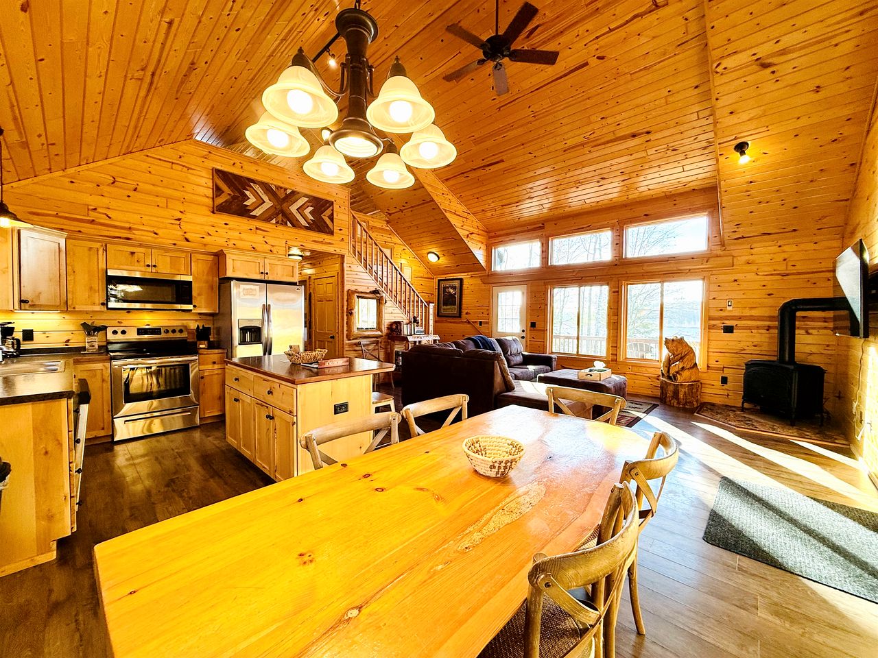 Cozy Lakefront Retreat with Game Room, Outdoor Living and Dock in Wisconsin