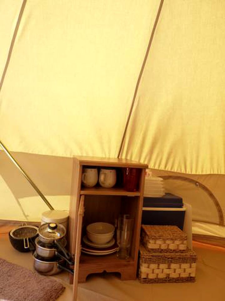 Cozy Luxury Bell Tent Hire on Picturesque Loch Ness in Scotland