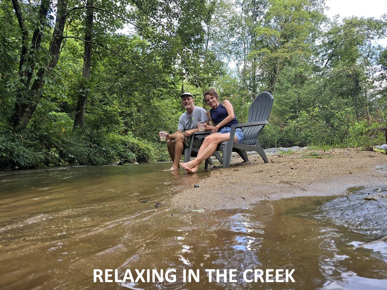 Cool A-Frame on Creek in Purlear, North Carolina
