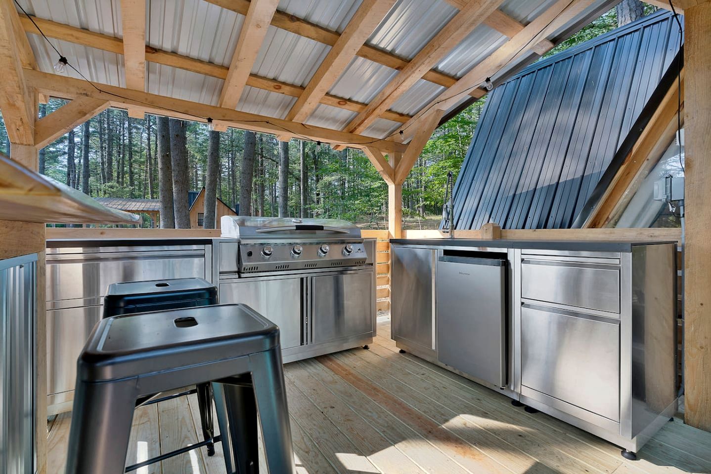 Cozy Romantic A-Frame Escape with Hot Tub in Oxford, Maine
