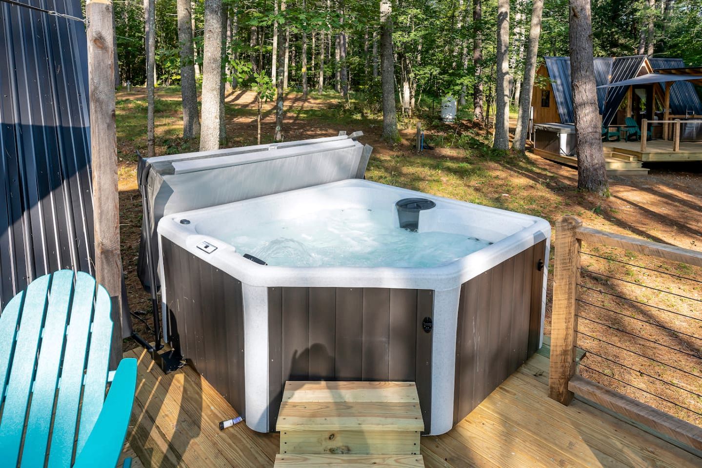 Cozy Romantic A-Frame Escape with Hot Tub in Oxford, Maine