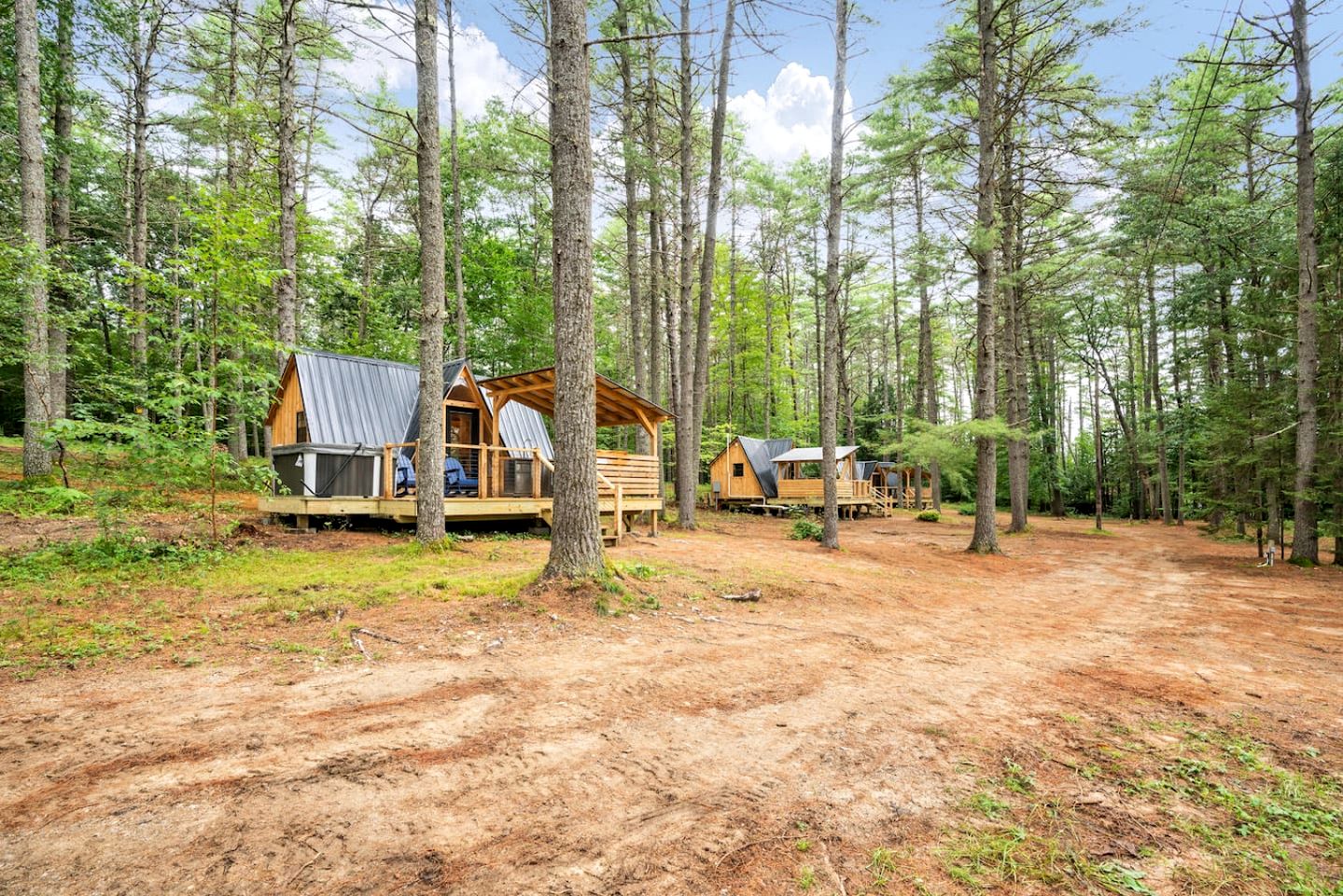 Cozy Romantic A-Frame Escape with Hot Tub in Oxford, Maine
