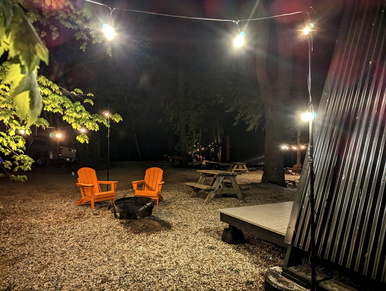 Cozy A-Frame Overlooking the Woods in Freeport, Maine