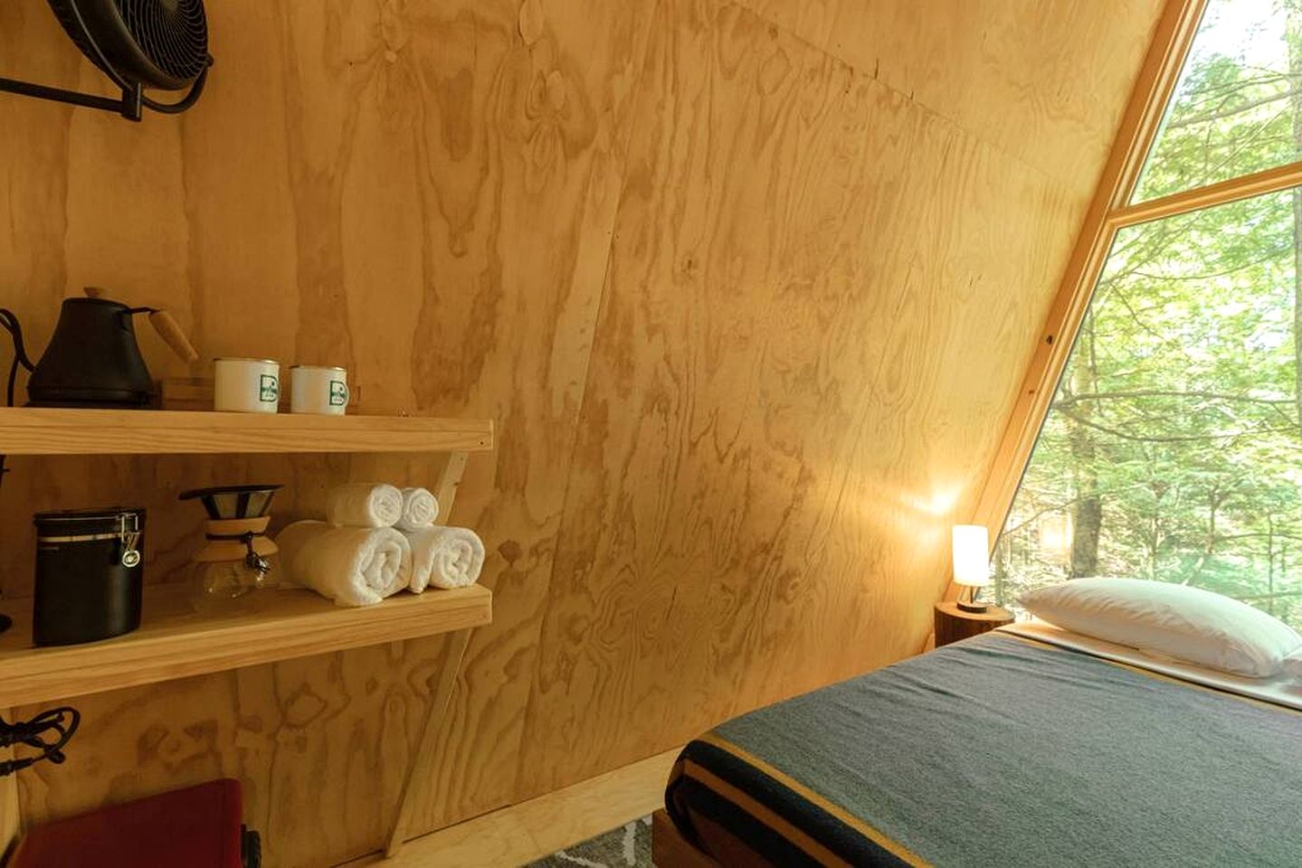 Cozy A-Frame Overlooking the Woods in Freeport, Maine