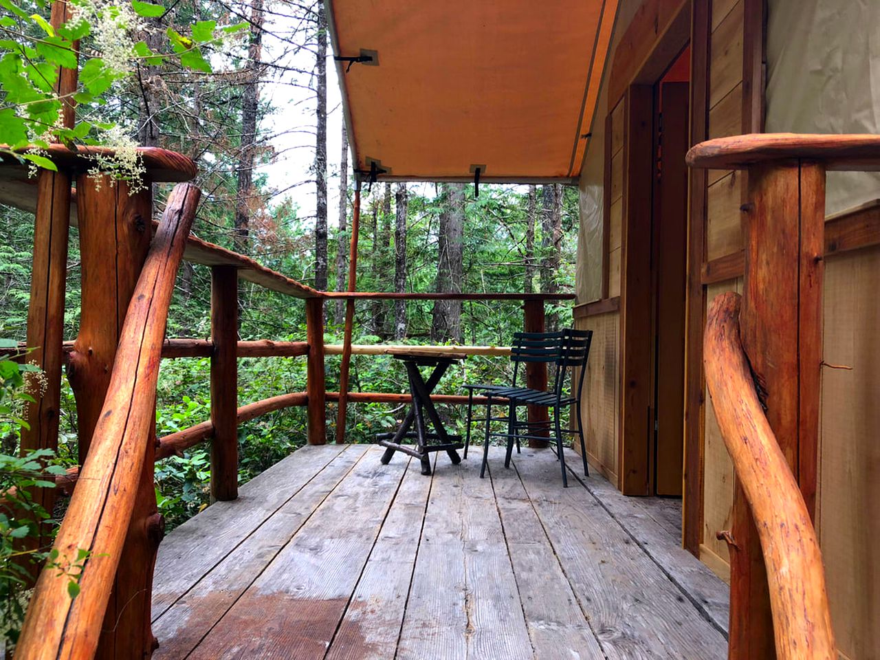 Cozy Safari Tent for a Family Getaway on Ruby Lake in British Columbia