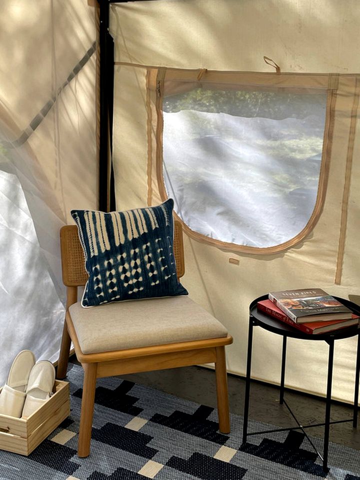 Cozy Safari Tent on the Pecos River, Perfect for Intimate Glamping Escapes in New Mexico