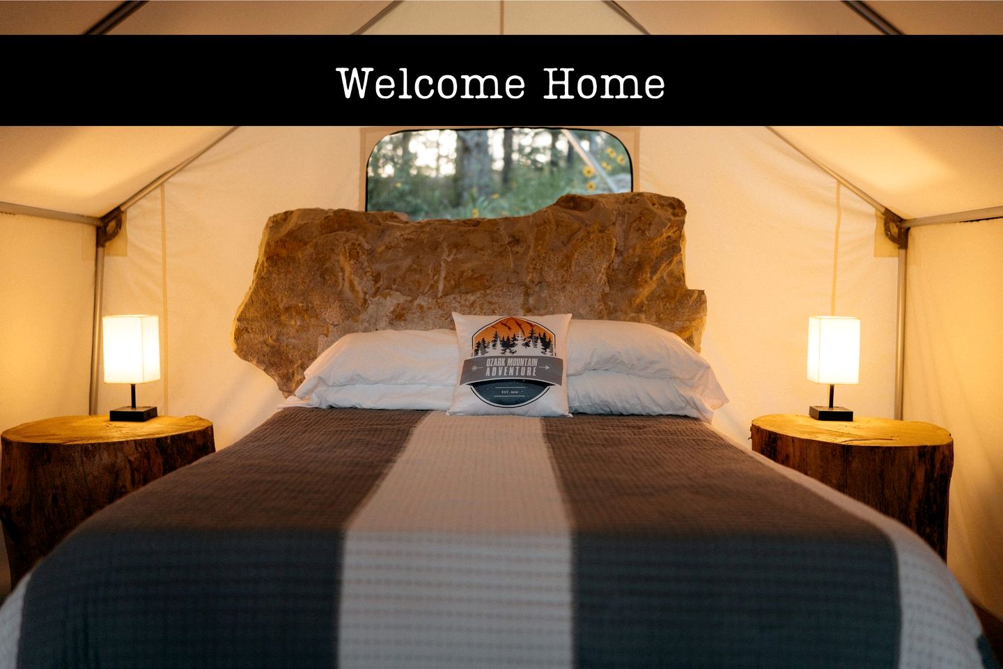 Cozy Safari Tent Perfect for a Glamping Experience in Branson, Missouri