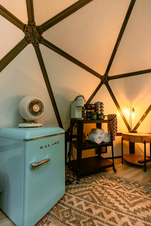 Secluded Glamping Dome with Panoramic Forest Views near Desert of Maine in Freeport, Maine