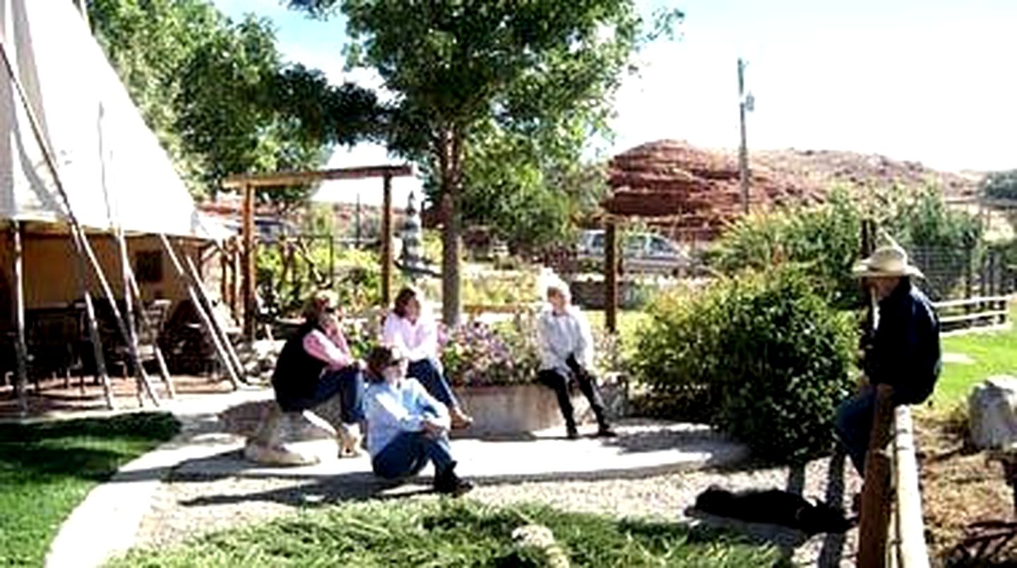 Cozy Sheepherder's Wagon Near Yellowstone National Park, Wyoming