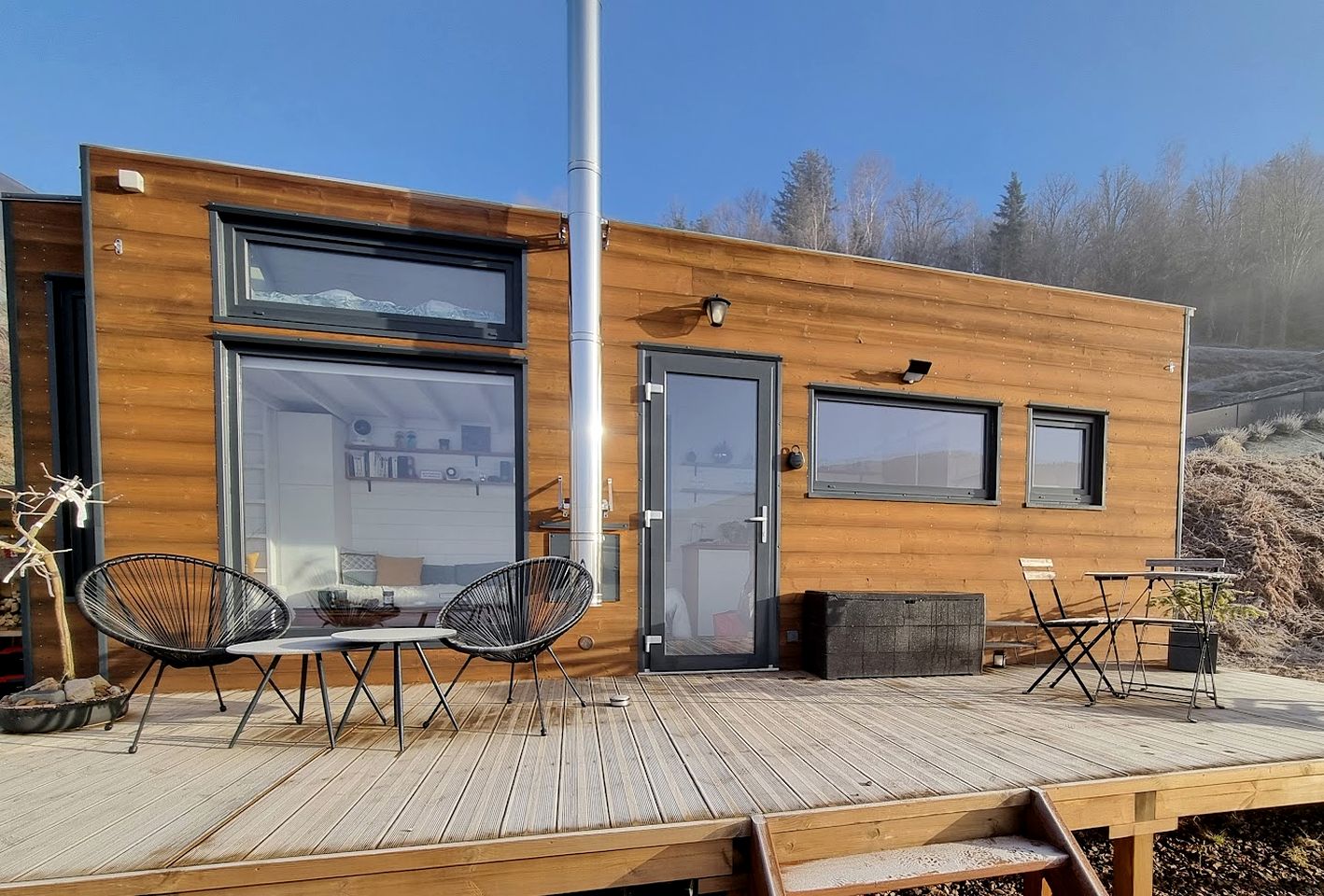 Cozy Tiny House with Incredible Panoramic Mountain Views in Saint Maurice Sur Moselle, France