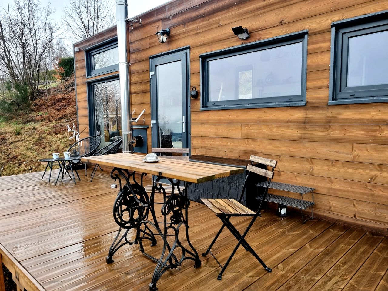 Cozy Tiny House with Incredible Panoramic Mountain Views in Saint Maurice Sur Moselle, France
