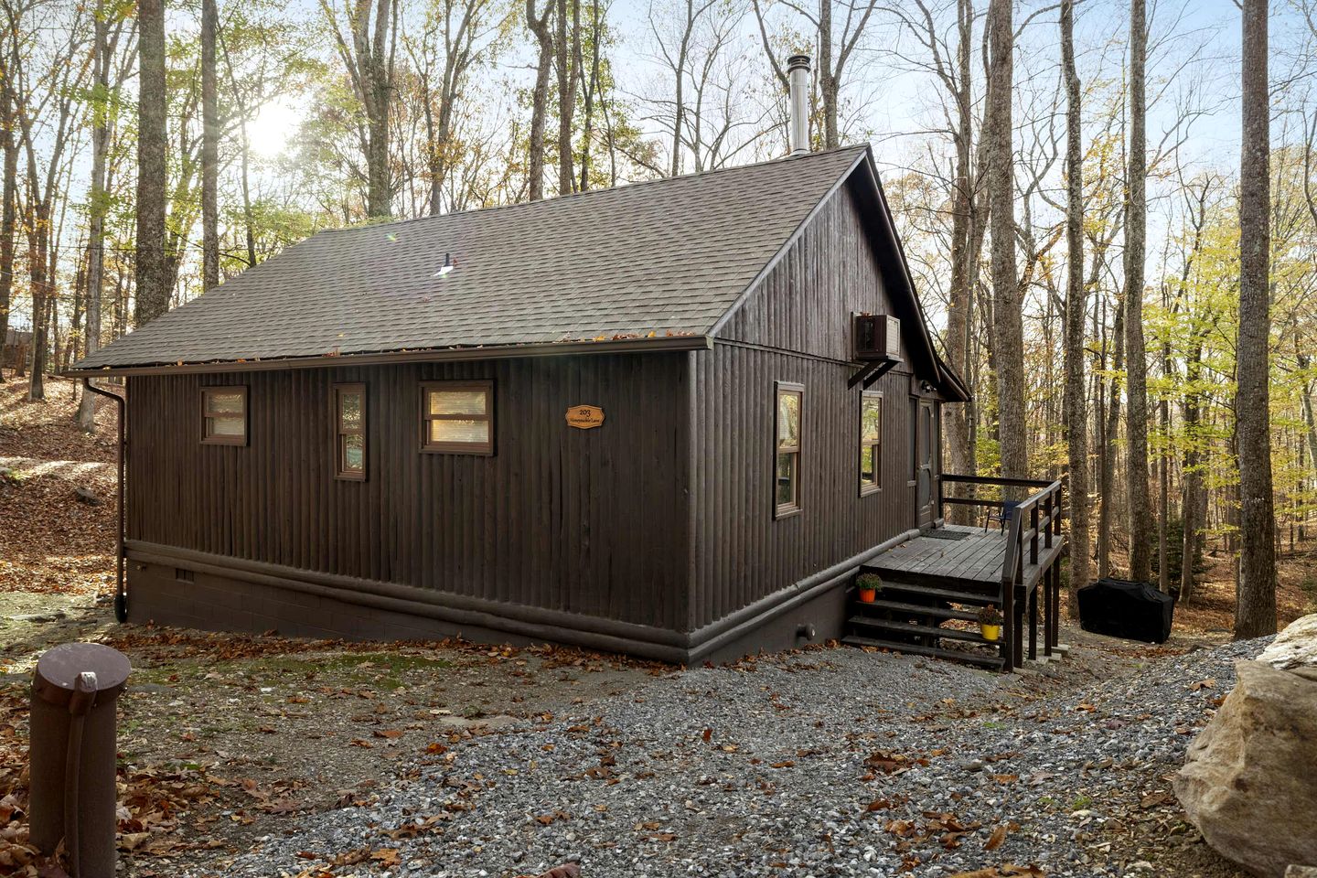 Spectacular Lofted Cabin with Screened Porch, BBQ, and Fire Pit in West Virginia