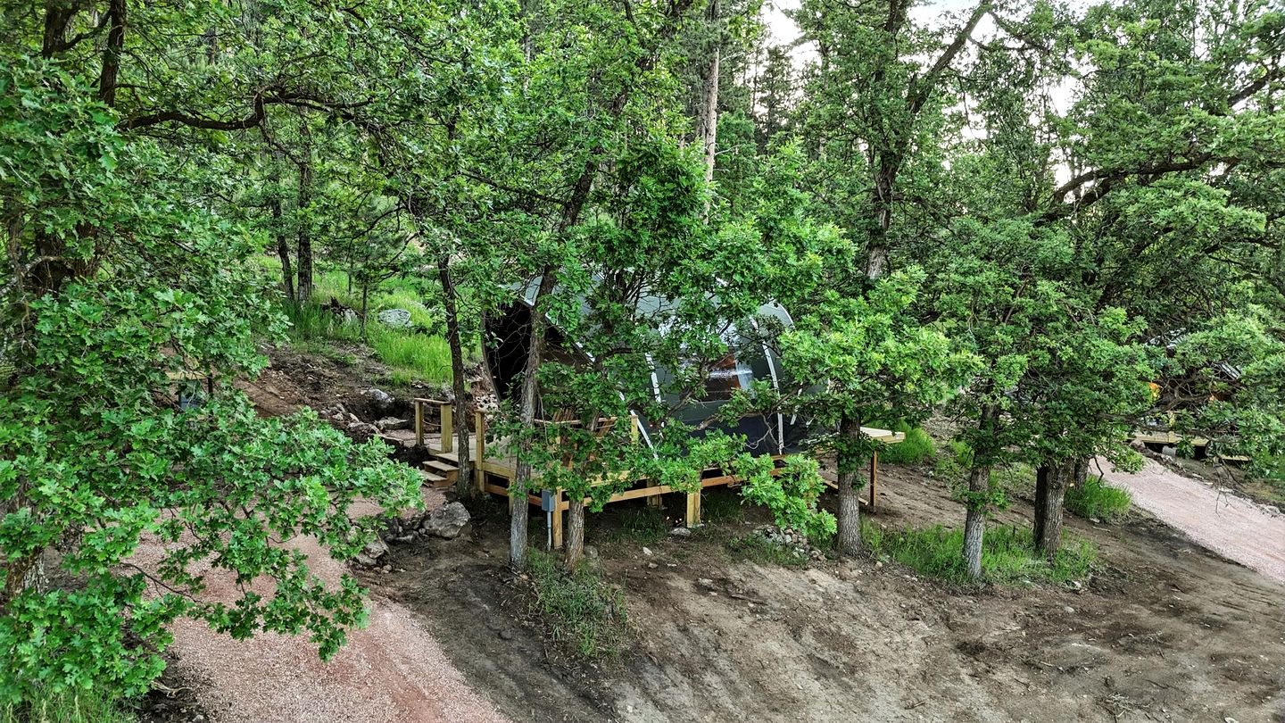 Secluded Boutique Glamping Retreat with Forest Views Near Mount Rushmore, Black Hills SD