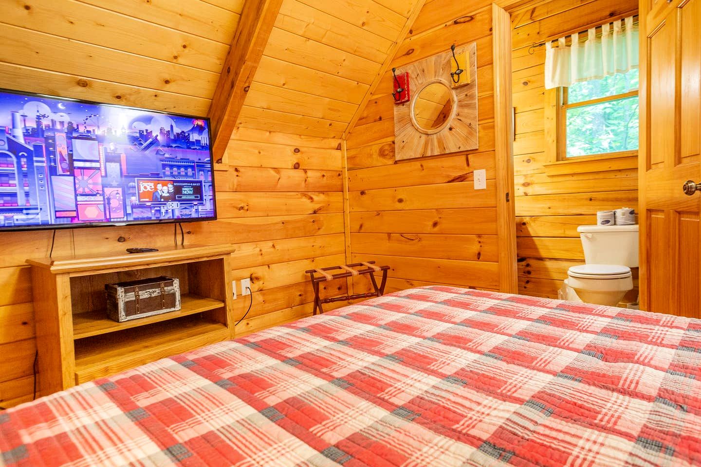 Cozy Wooden Cabin Nestled Amidst Trees in Sevierville, Tennessee