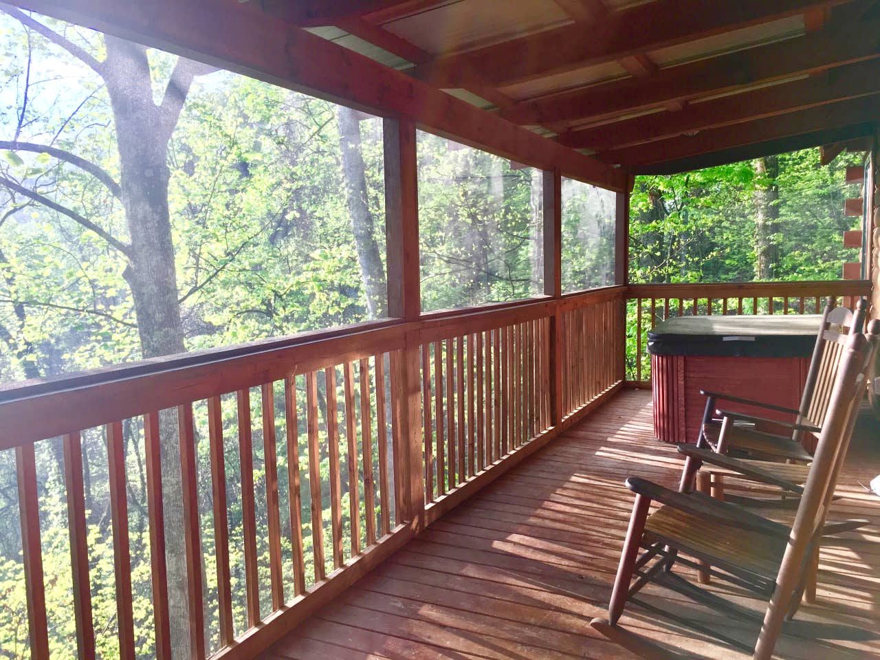 Cozy Wooden Cabin Nestled Amidst Trees in Sevierville, Tennessee