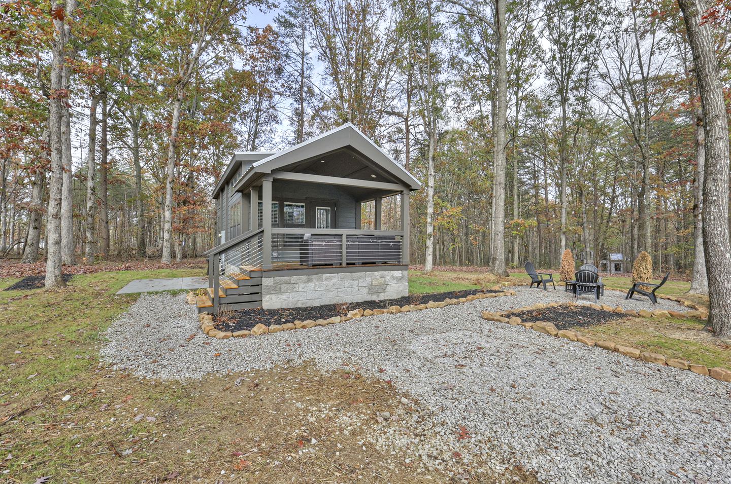 Cozy Wooden Cabin Surrounded by Trees in Monteagle, Tennessee