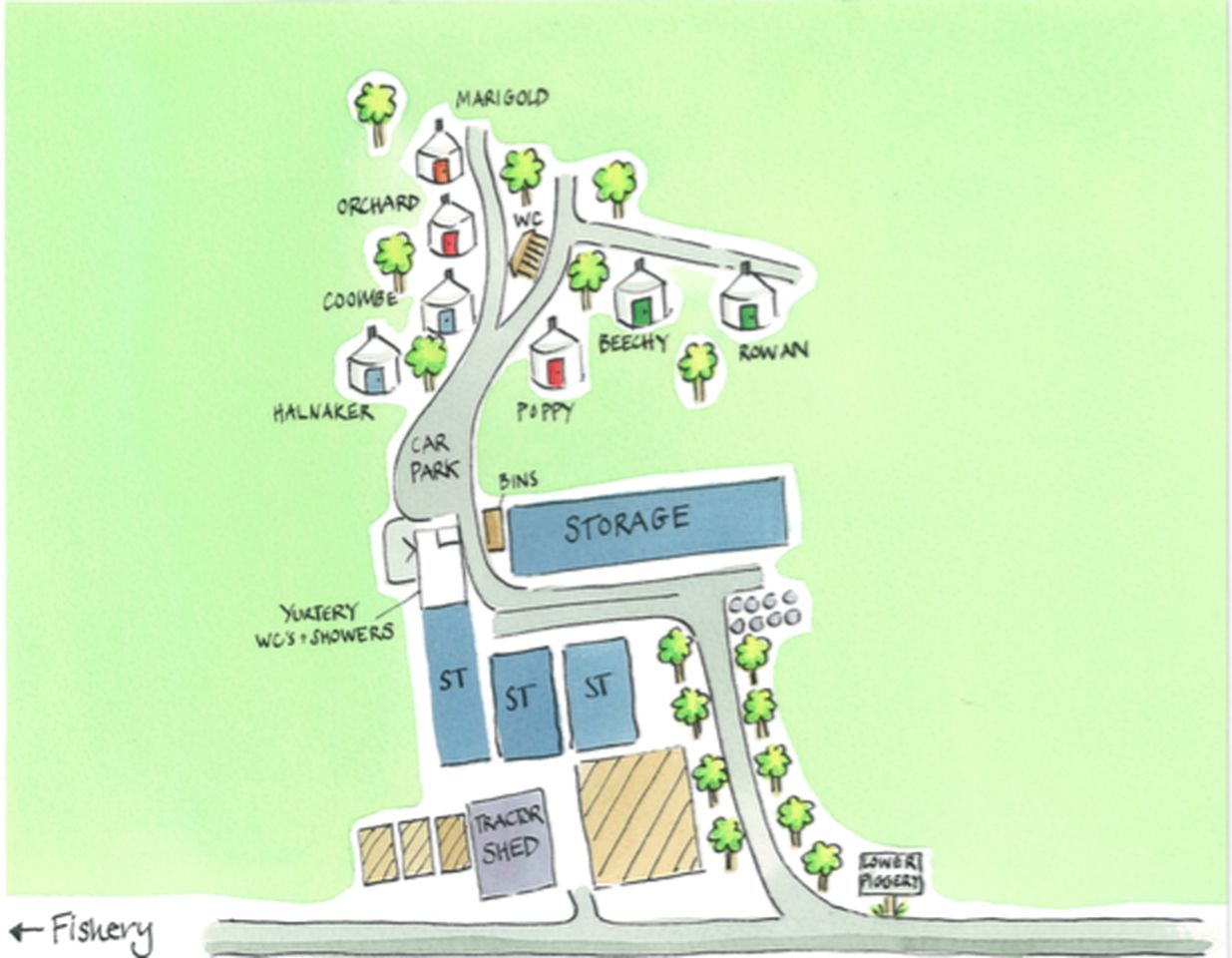 Cozy Yurts with Beautiful Tree Backdrop near Southampton, England