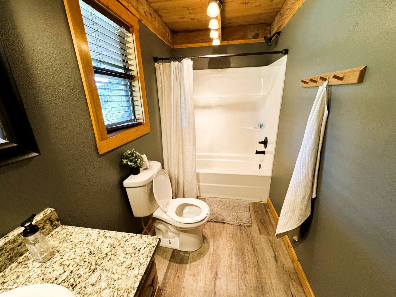 Creek Cabin with Fire Pit Loaded with Kayaks in Arkansas